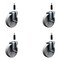 Service Caster 5'' Semi Steel Wheel Swivel 7/8'' Expanding Stem Caster Set, 4PK SCC-EX20S514-SSS-78-4 - alternate 1